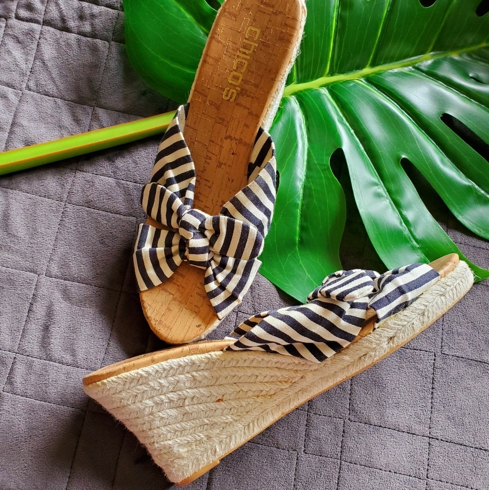 Chico's Wedge slip ons